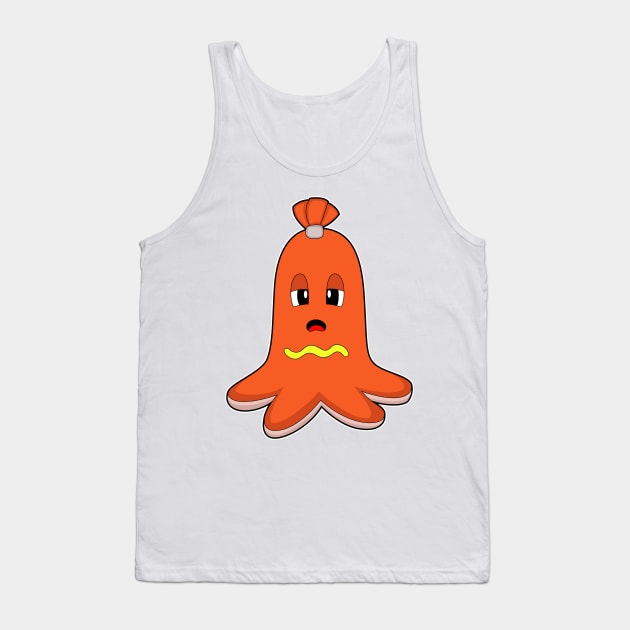 Octopus Hotdog Tank Top by Markus Schnabel